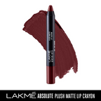 Lakme Absolute Plush Matte Lip Crayon - 303 Foxy Brown