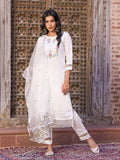 Teeya Creation White Color Viscose Chanderi Embroidery Work Fully Stitched Kurti Set - Distacart