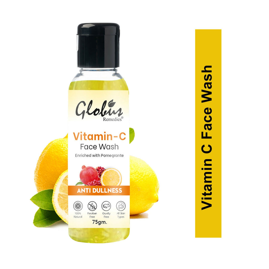 Globus Remedies Anti Ageing Globus Naturals Anti-Ageing Skin Brightening Vitamin C Face Wash - Distacart