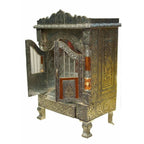 Silver Coated and Copper 2 Door Open Pooja Mandir / Pooja Mandiram Silver Coated and Copper