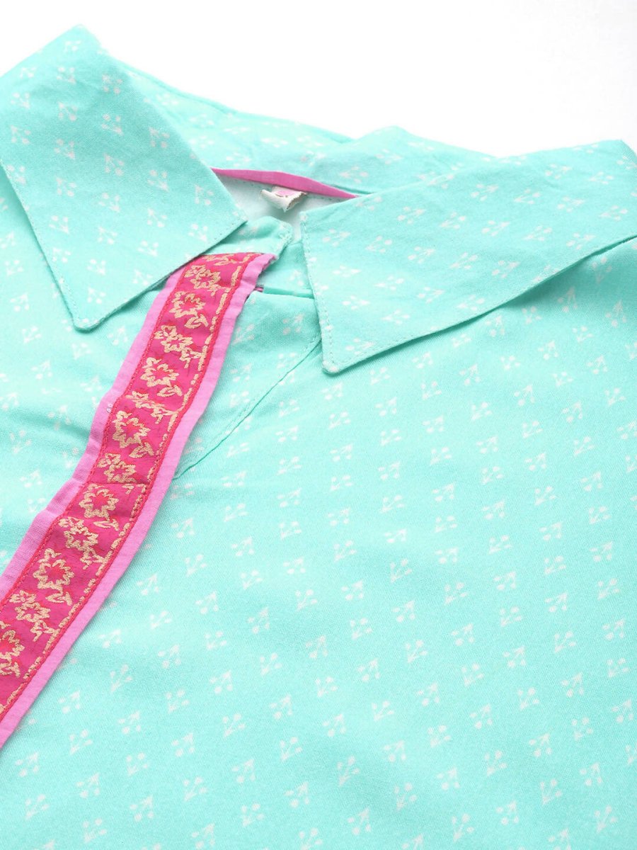 Ahalyaa Women's Traditional wear Tunic - Blue
