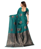Vamika Rama Banarasi Jacquard Weaving Saree - Distacart