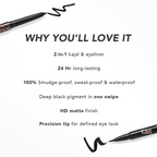 Kay Beauty Intense Black 24H Kajal Eyeliner Duo
