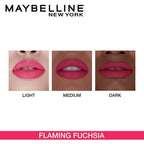 Maybelline New York Color Sensational Creamy Matte Lipstick / 630 Flaming Fuchsia - Distacart