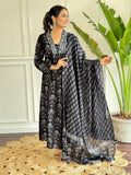 Teeya Creation Black Colour Pure Cotton Digital Print Fully Stitched Kurti Set - Distacart