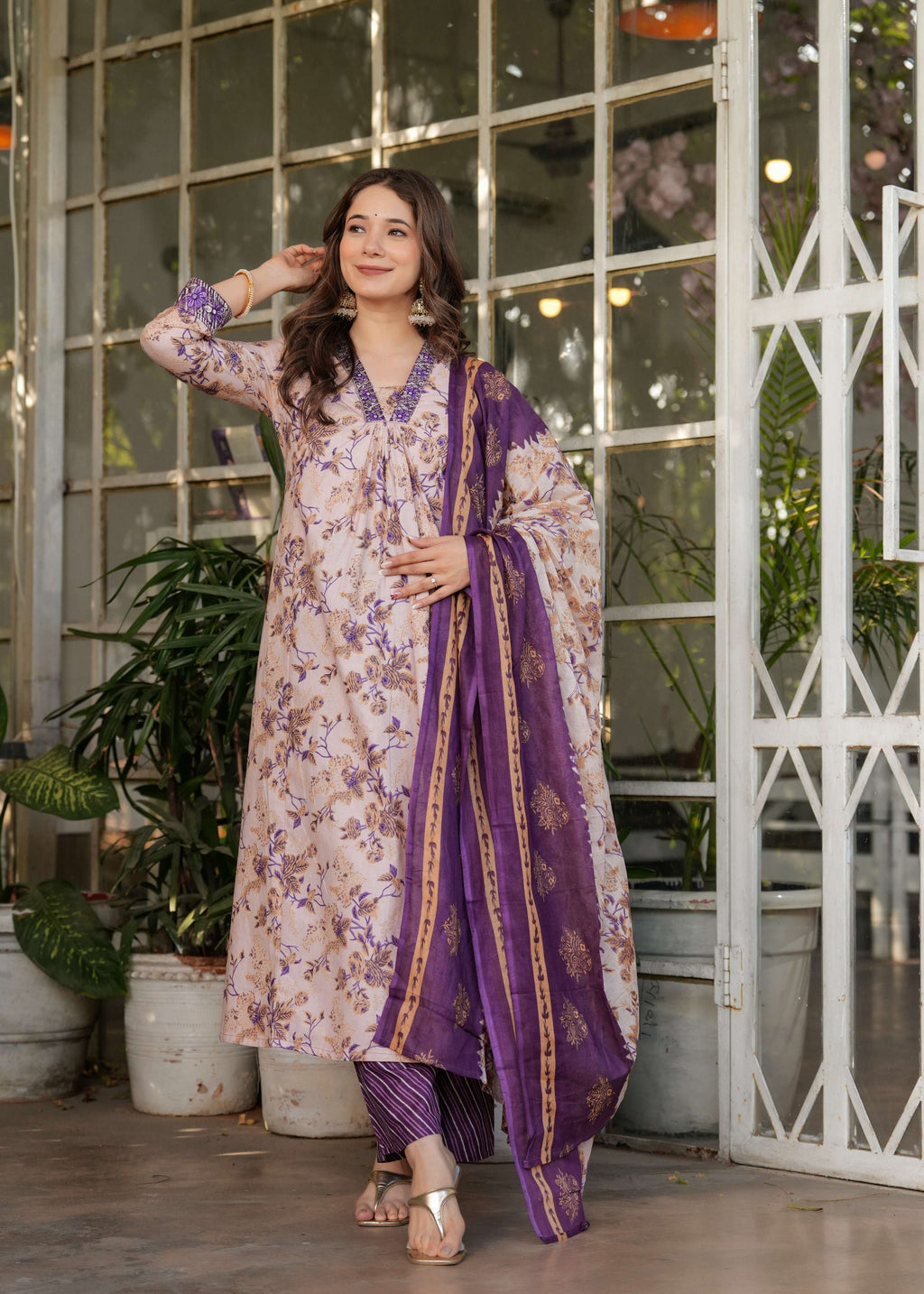 Teeya Creation Chiku Color Pure Cotton Digital Print Fully Stitched Kurti Set - Distacart