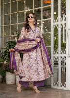 Teeya Creation Chiku Color Pure Cotton Digital Print Fully Stitched Kurti Set - Distacart