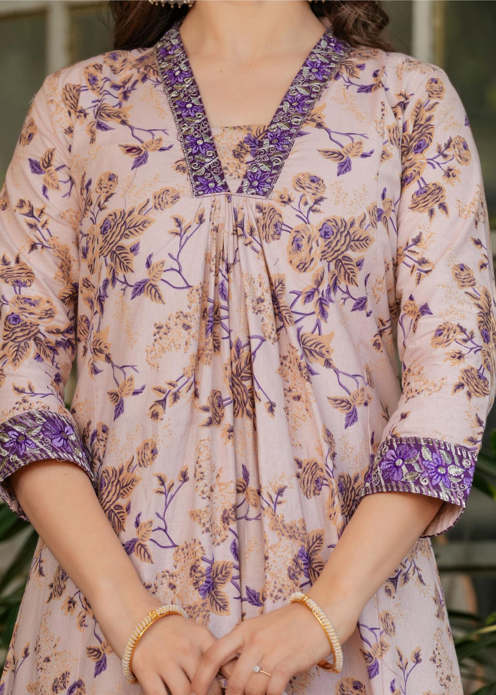 The52 Women's Printed Pure Cotton Fabric Straight Kurta, Pant and Dupatta Set - Distacart