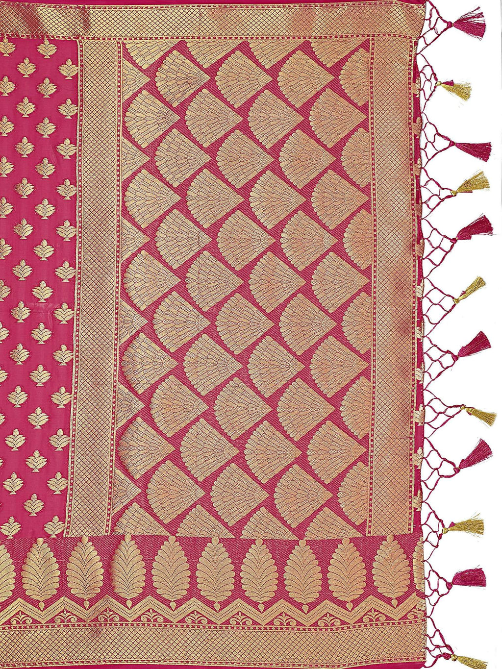 Mimosa Women's Mysore Silk Pink Saree - Distacart