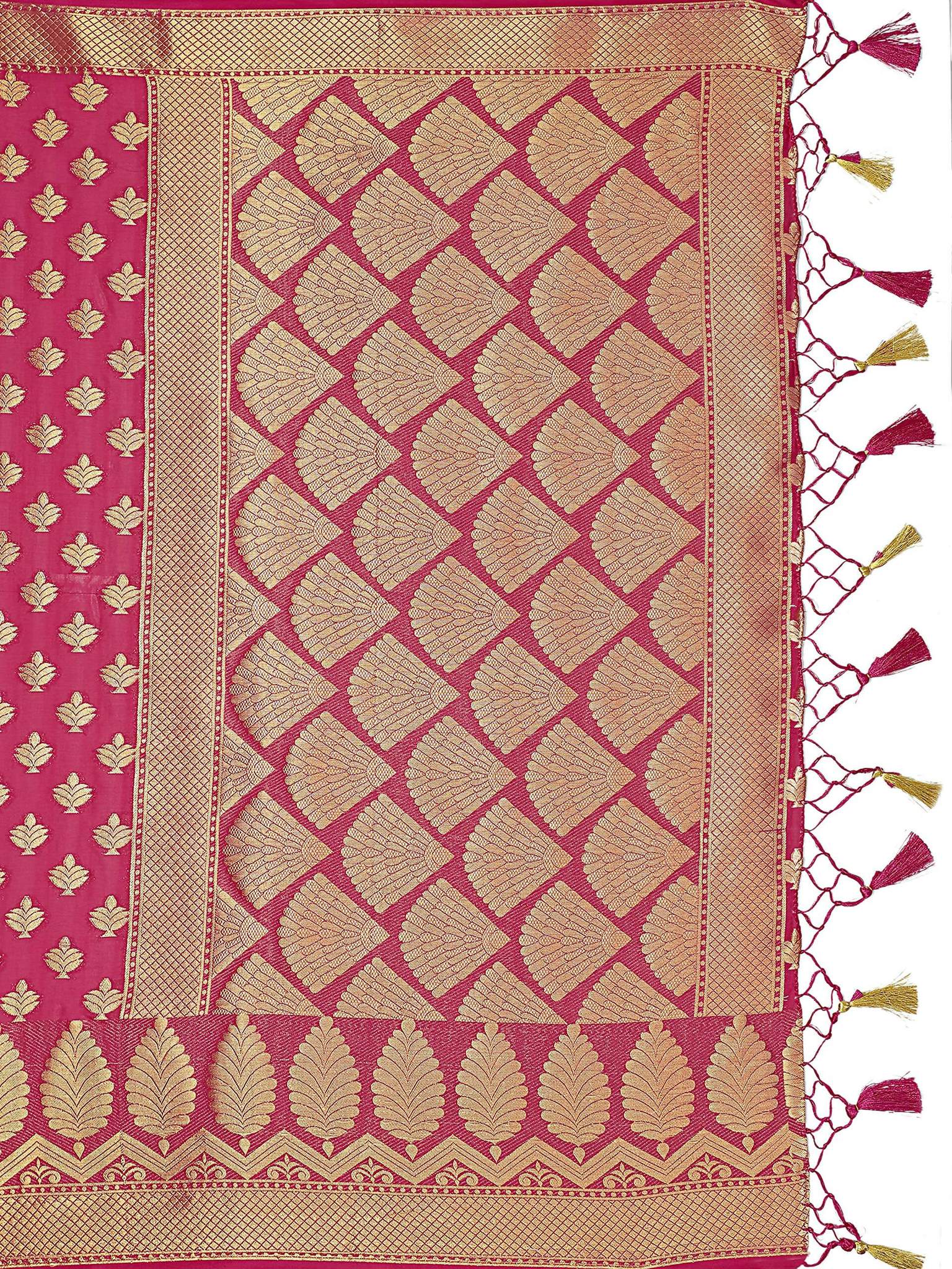 Mimosa Women's Mysore Silk Pink Saree - Distacart