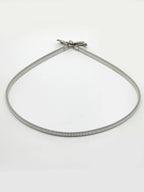 NVR Women Circular Silver Plated Stretchable Metal Belt