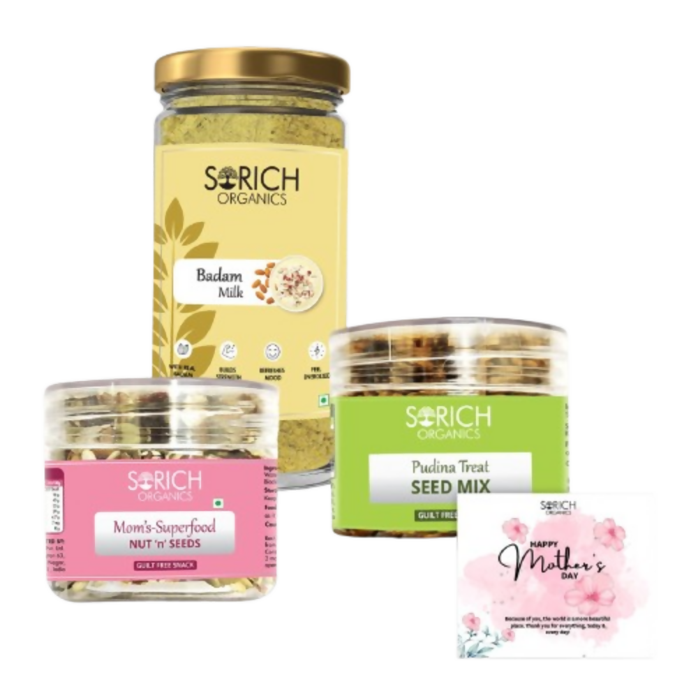 Sorich Organics Mother's Superfood Mix, Badam Milk & Pudina Seeds Mix - Combo - Distacart