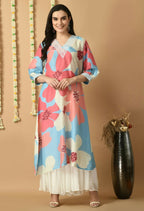 Joban Fashion Print Maslin Kurta Set