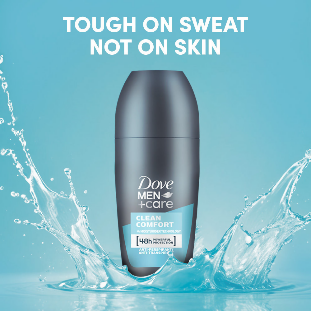 Dove Men + Care Clean Comfort Anti - Perspirant Roll - On