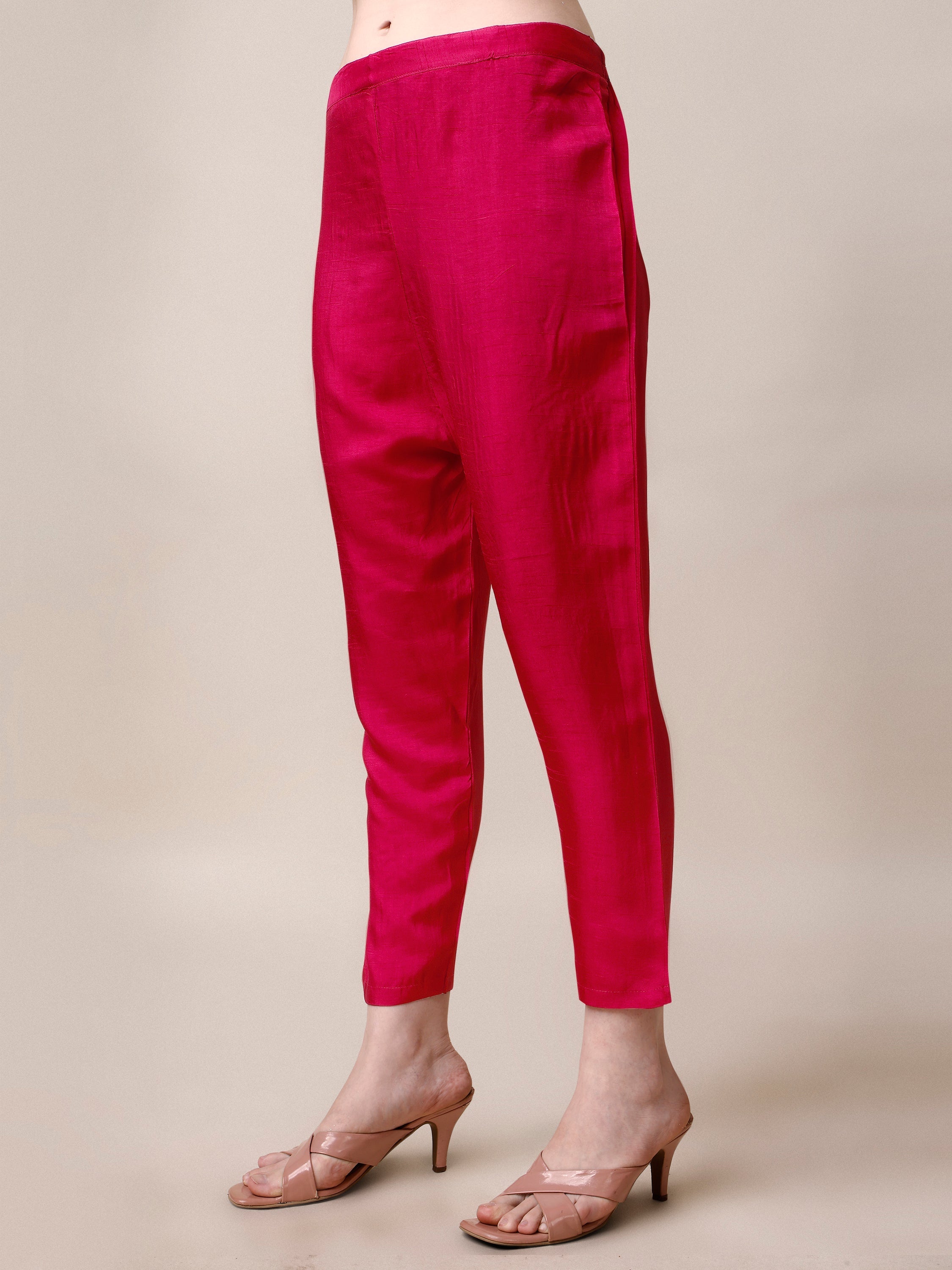 Embroidered Kurta With Pant & Dupatta Set, Multicolor - Hiral Fashion