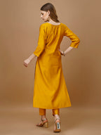 Hand Embroidered Kurta With Pant & Banarasi Dupatta Premium, Multicolor - Hiral Fashion