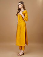 Hand Embroidered Kurta With Pant & Banarasi Dupatta Premium, Multicolor - Hiral Fashion