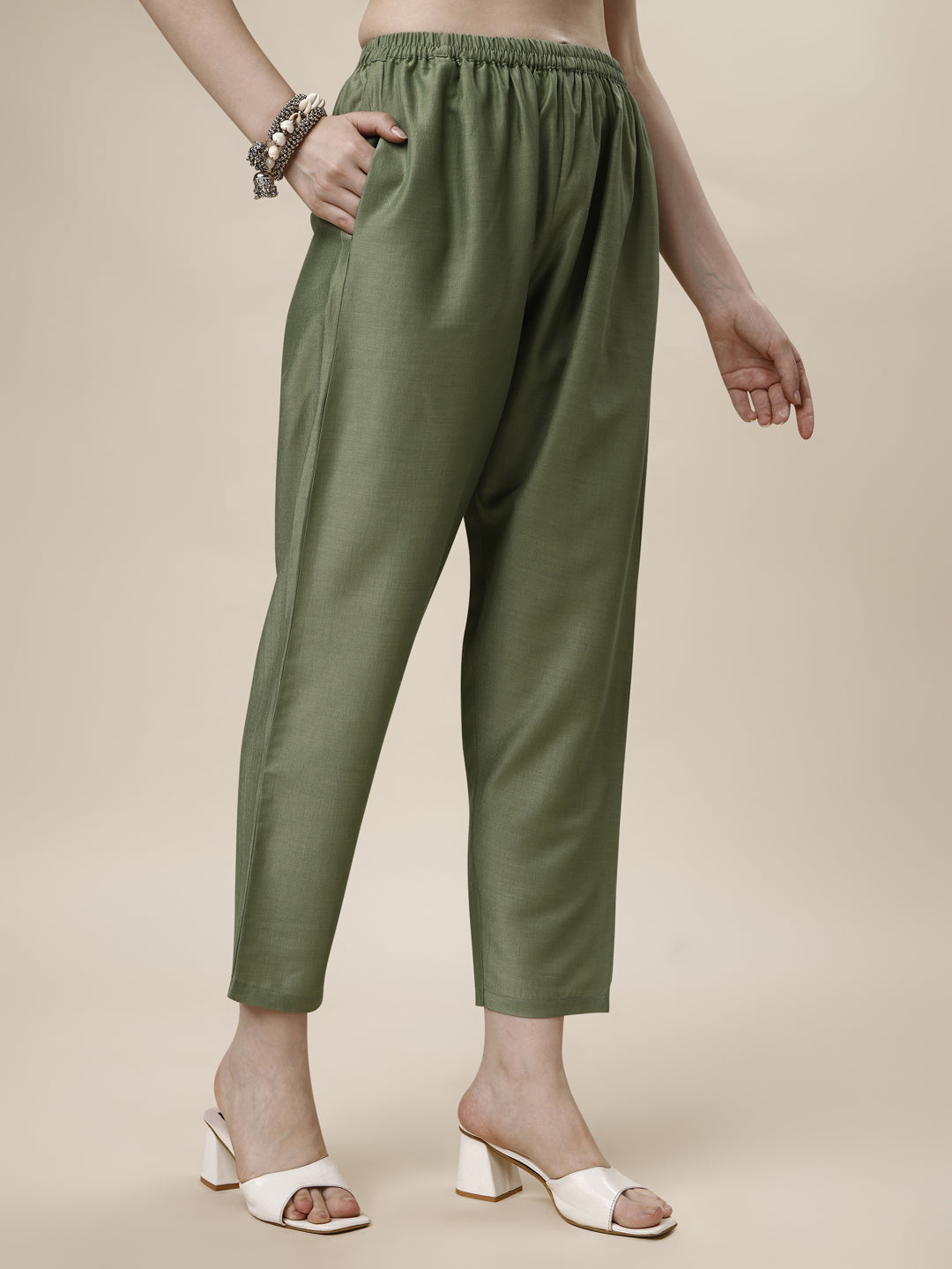 Embroidered & Leheriya Kurta With Pant And Dupatta Set, Multicolor - Hiral Fashion - Distacart