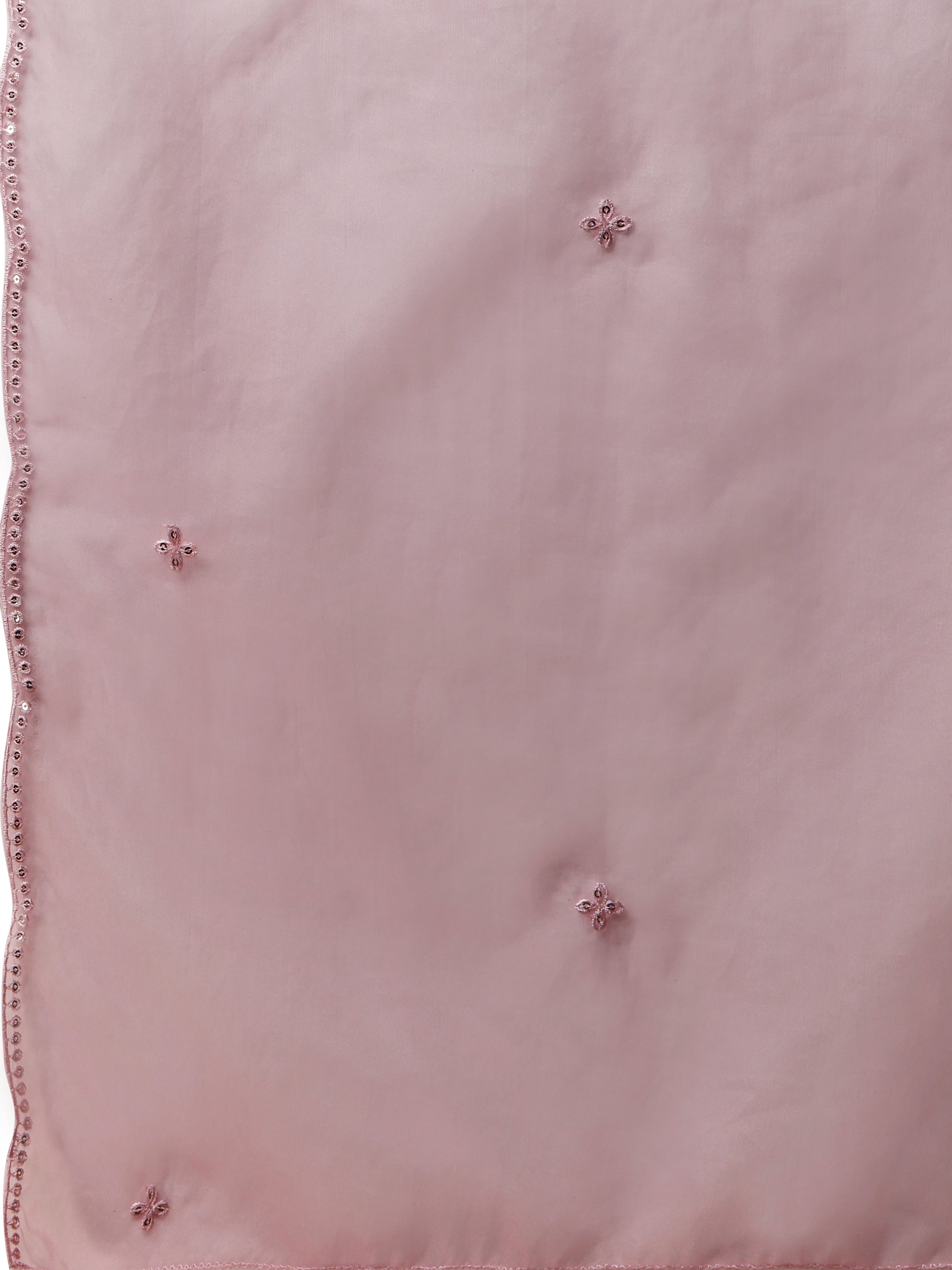 Embroidered Kurta With Moti Embellished Pant And Dupatta Set, Multicolor - Hiral Fashion