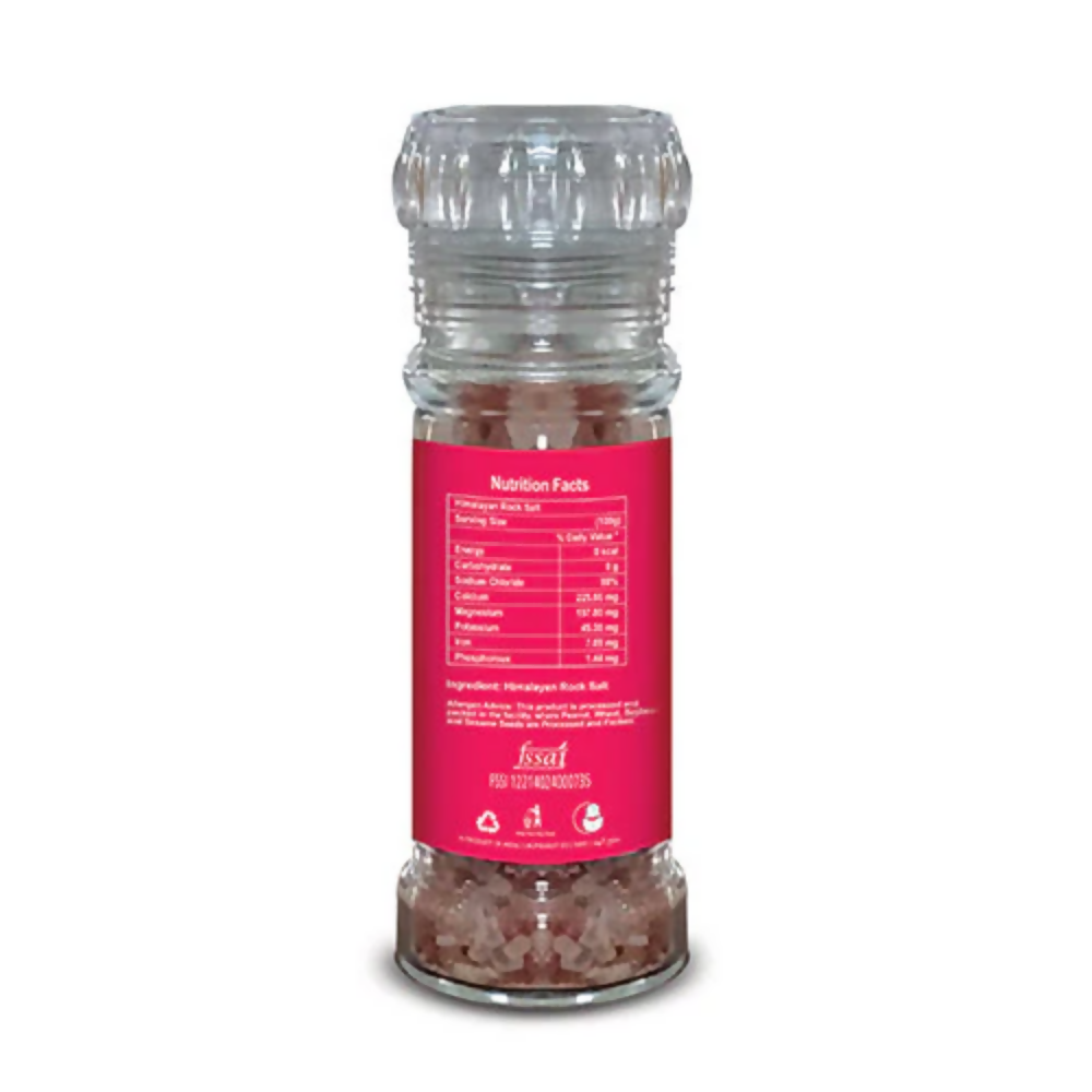 Nature Land Organics Grinder - Organic Himalayan Pink Rock Salt