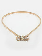 NVR Women Circular Gold-Polished Stretchable Metal Belt