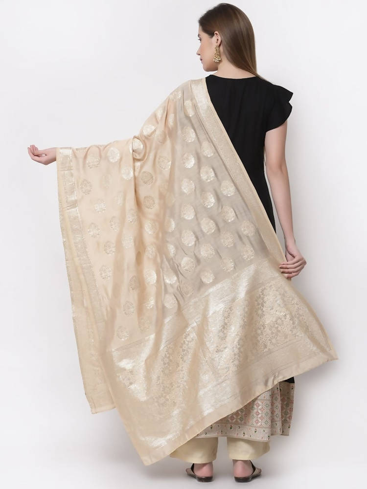 Myshka Black Color Rayon Embroidered Anarkali Kurta With Dupatta