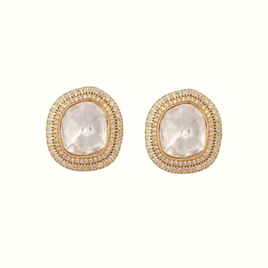 Nuyug Golden Spark Anti Tarnish studs - Distacart