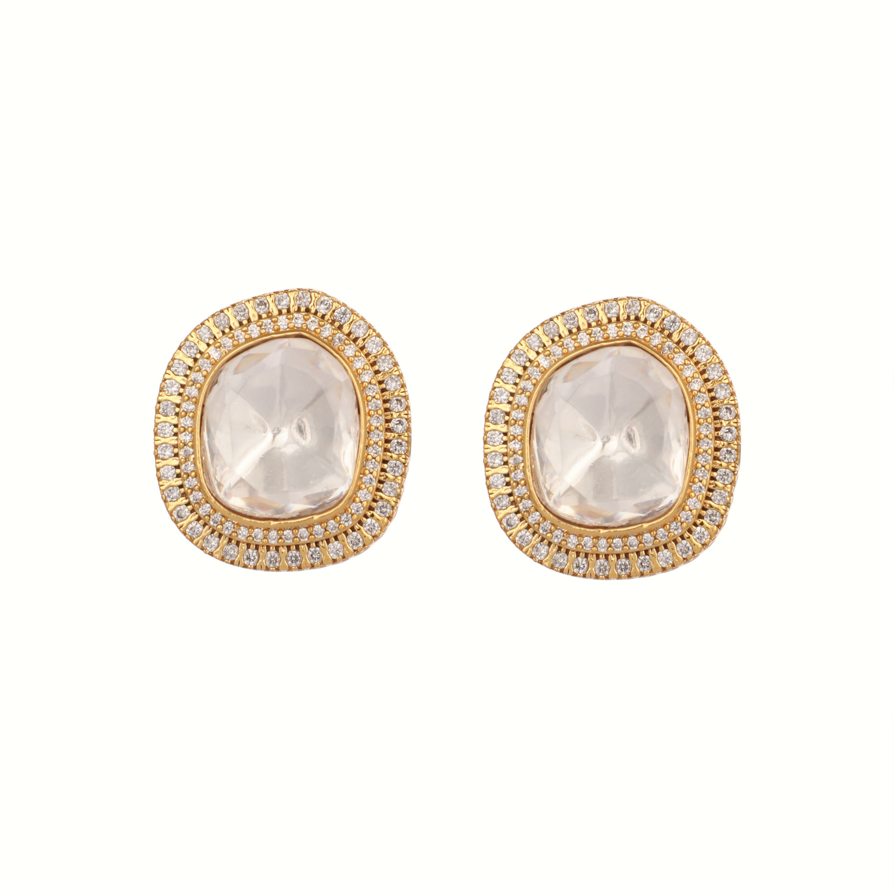 Nuyug Golden Spark Anti Tarnish studs - Distacart