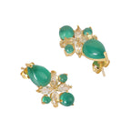 Nuyug 18k Gold Plated Floral Diamond Glow Earrings - Distacart