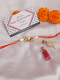 Designer kundan Rakhi - Ruby Raang - Distacart