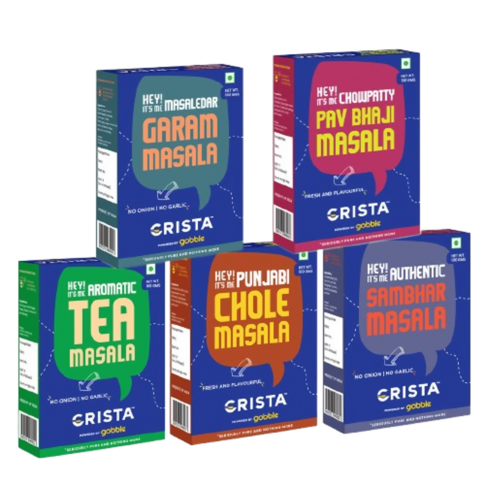 Crista Spices Indian Street Food Seasonings Combo Pack - Distacart