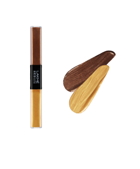 Lakme Absolute Explore Liquid Eye Shadow - Blackstar Gold & Karat Gold
