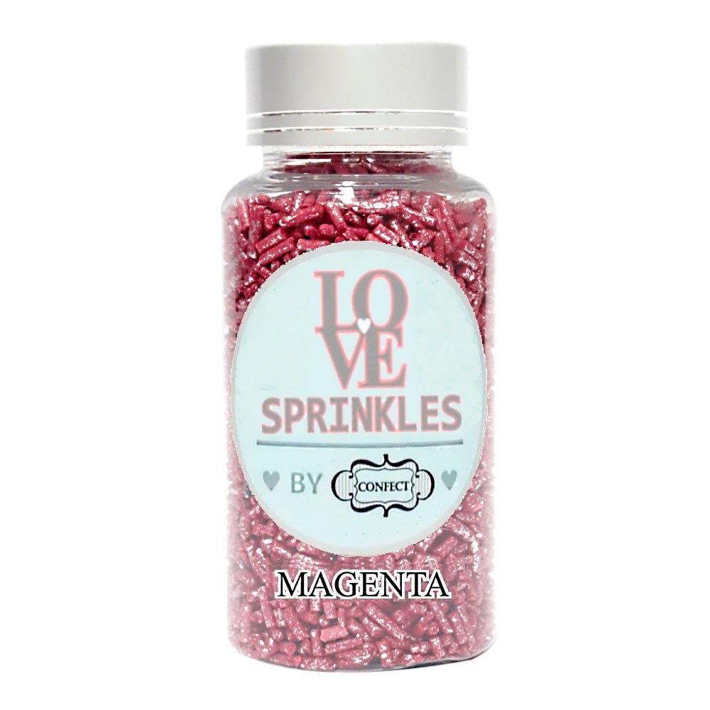 confect magenta vermicelli sprinkles br b 90 gms b