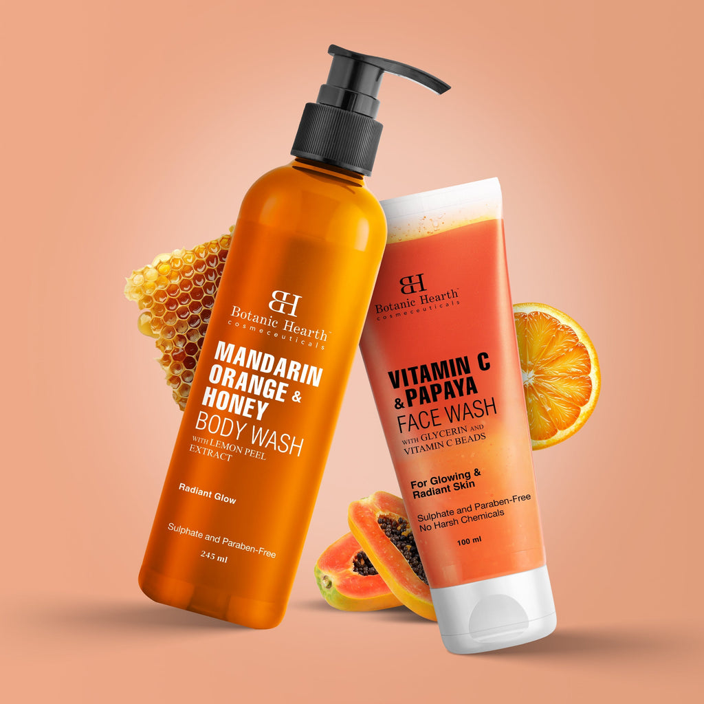 Botanic Hearth Mandarin Orange Bodywash & Papaya Vitamin-E Facewash