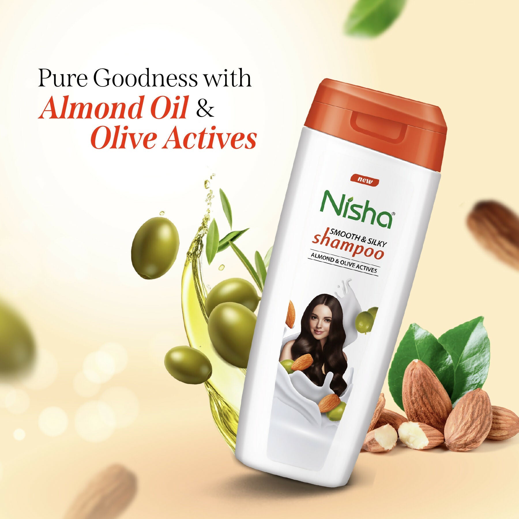 Nisha Almond And Olive Shampoo For Women & Men - Distacart