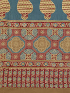 Yufta Maroon and Beige Printed Saree - Distacart