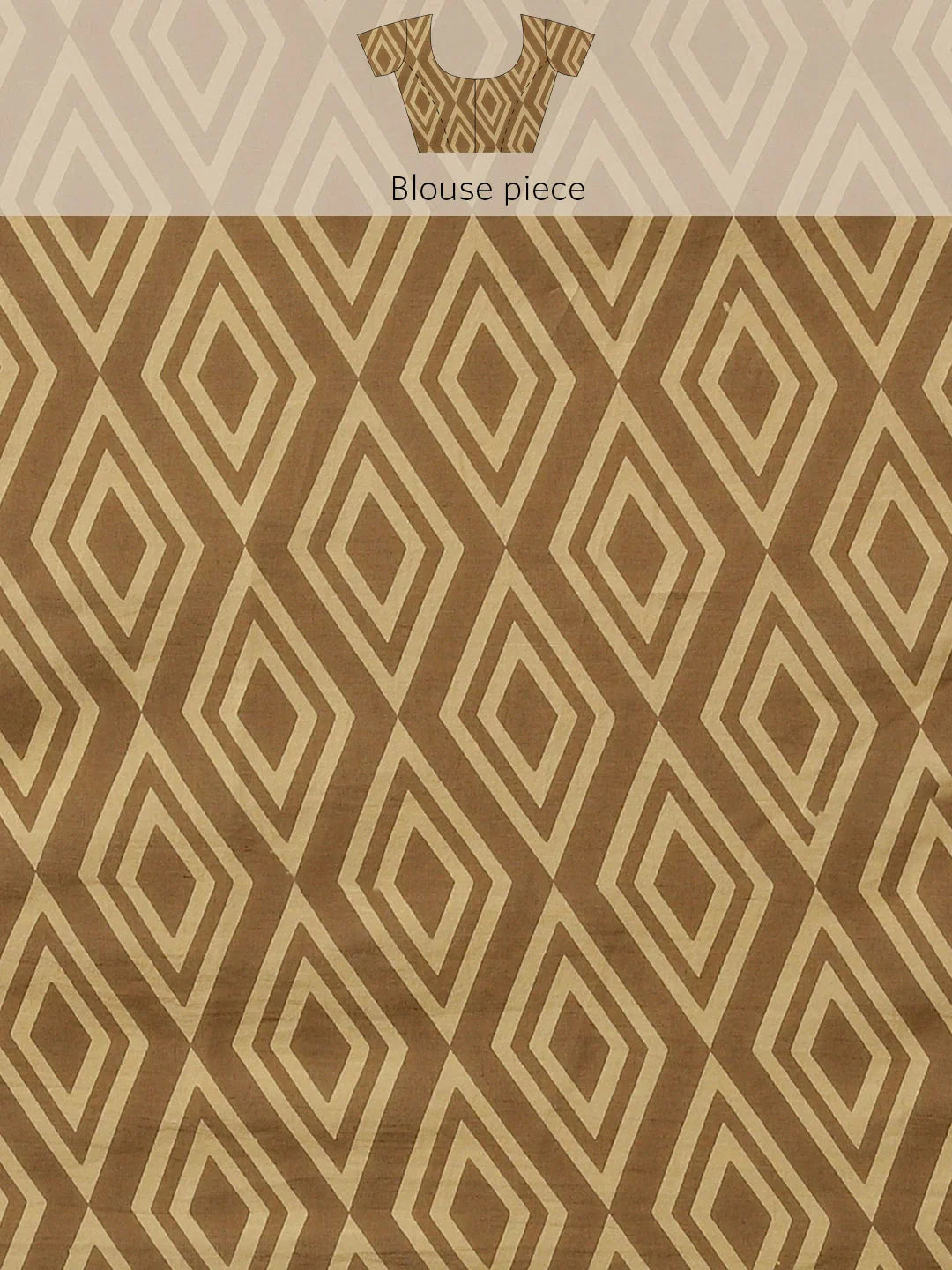 Yufta Maroon and Beige Printed Saree - Distacart