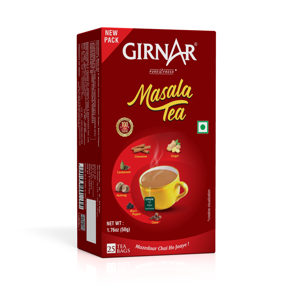 Girnar Black Tea Bags - Masala Tea - Distacart