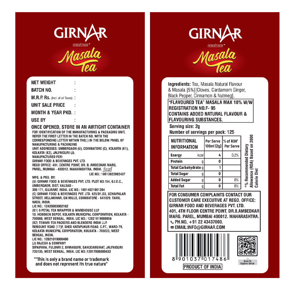 Girnar Masala Tea - Distacart