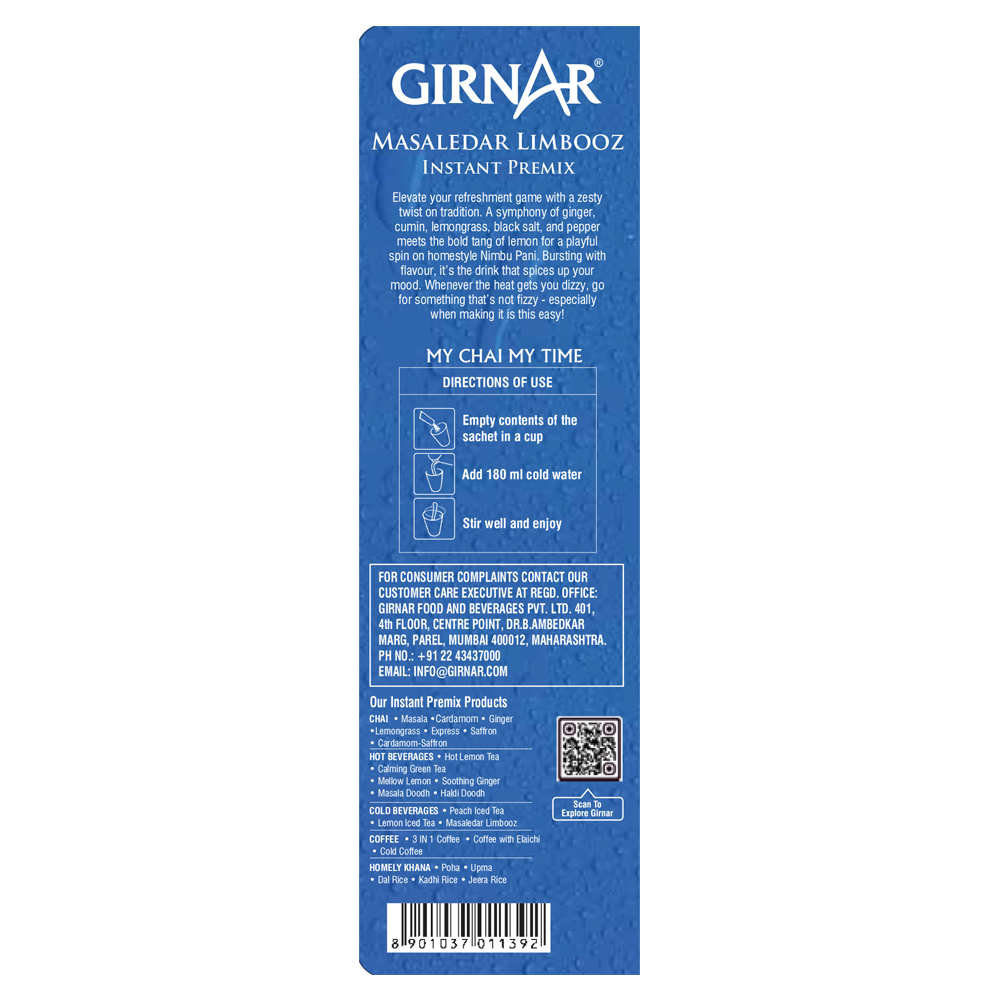 Girnar Instant Premix Masaledar Limbooz - Distacart