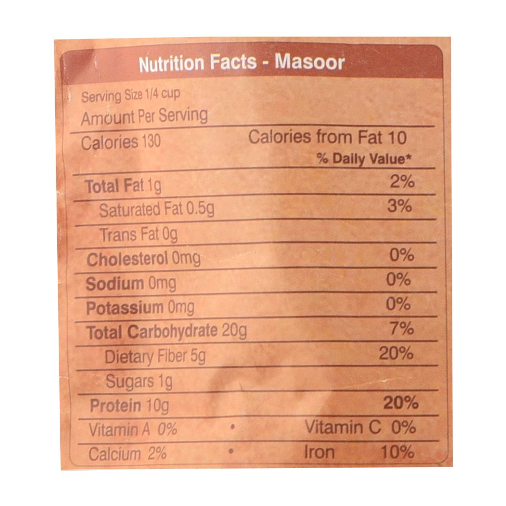 Organic Wellness Masoor Dal Split - Distacart