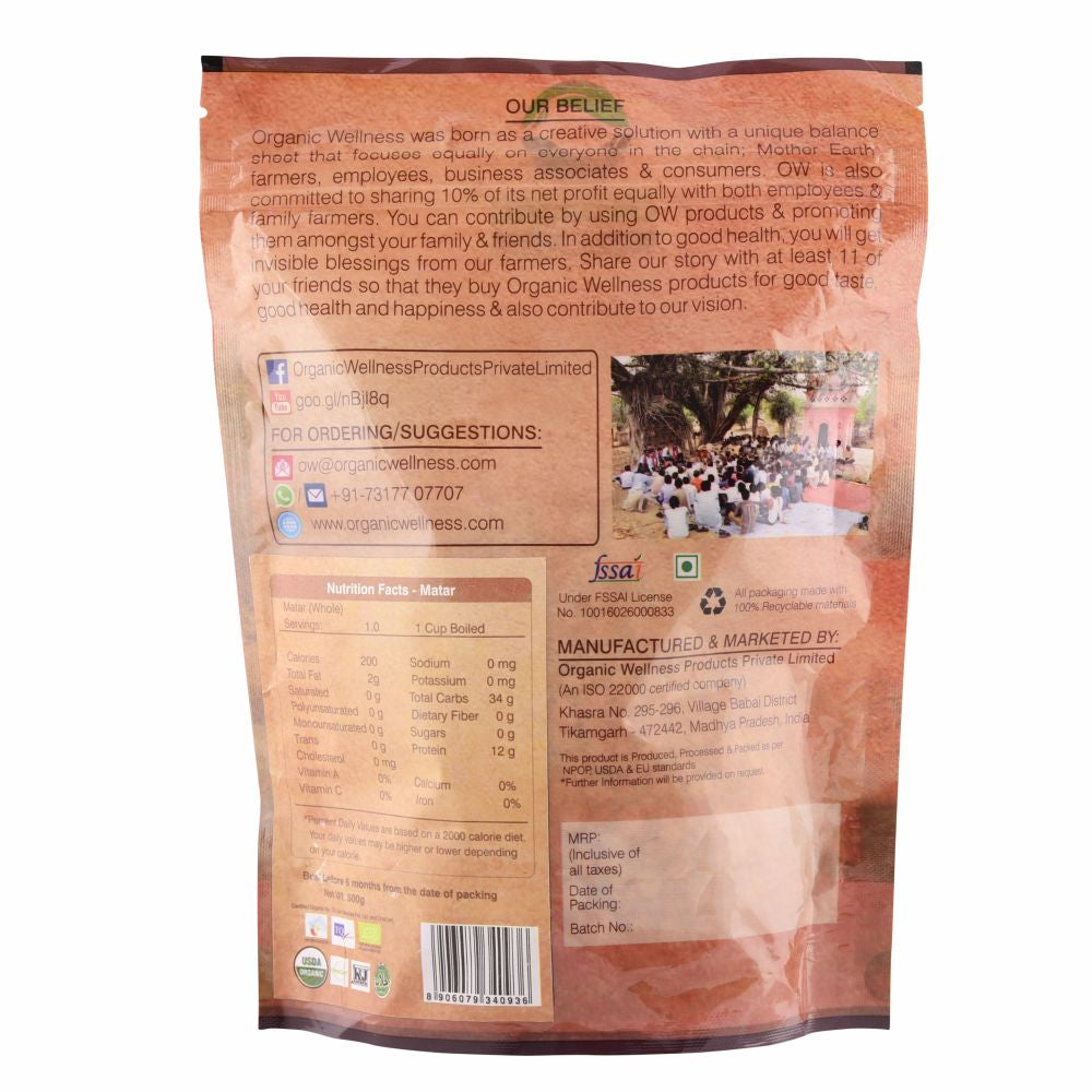 Organic Wellness Matar Dal - Distacart