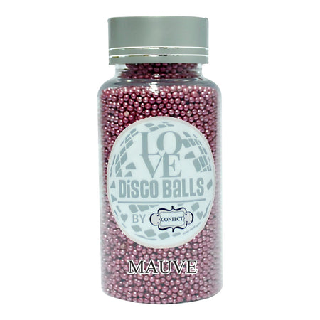 Confect Mauve Disco Balls Sprinkles 2 MM