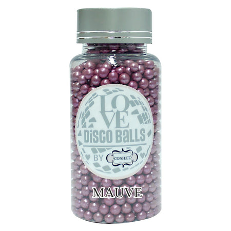 Confect Mauve Disco Balls Sprinkles 5 MM
