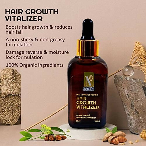 NutriGlow Advanced Organics Dry and Damage Repair Hair Growth Vitalizer