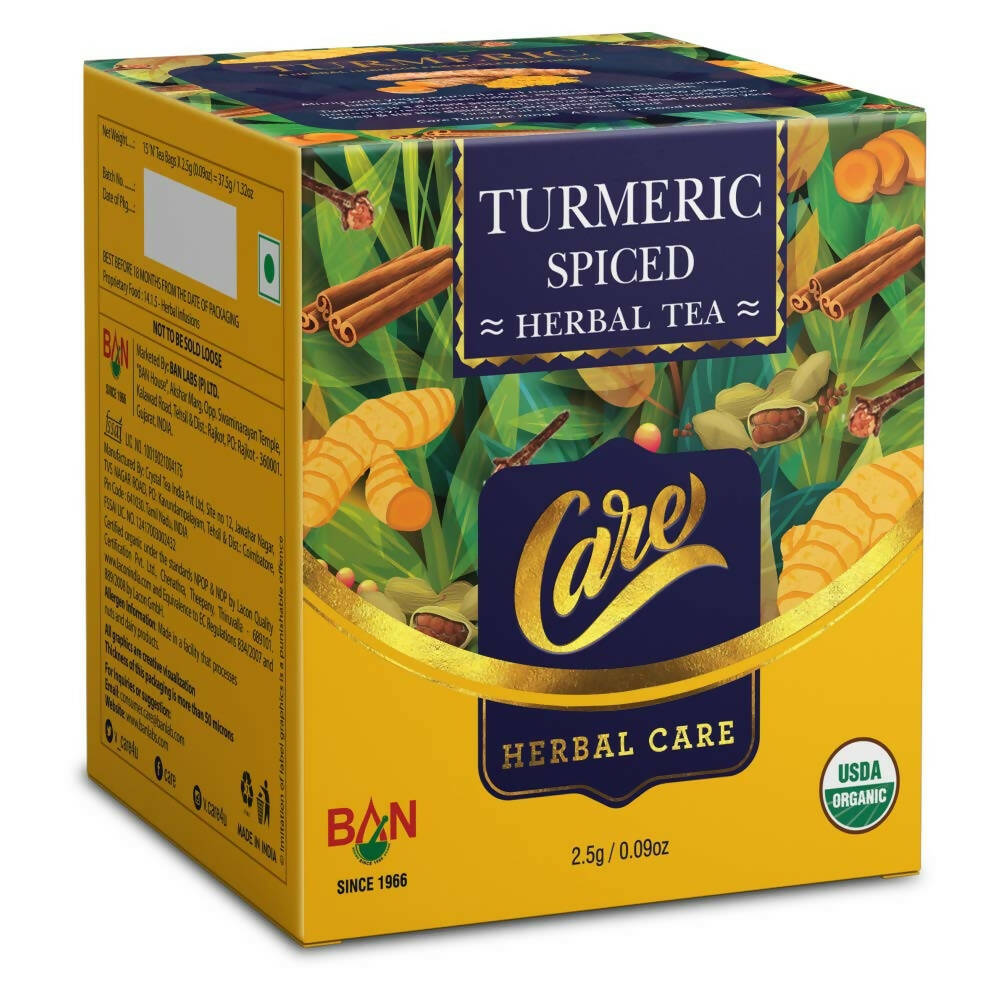 Care Turmeric Spiced Herbal Tea Bags