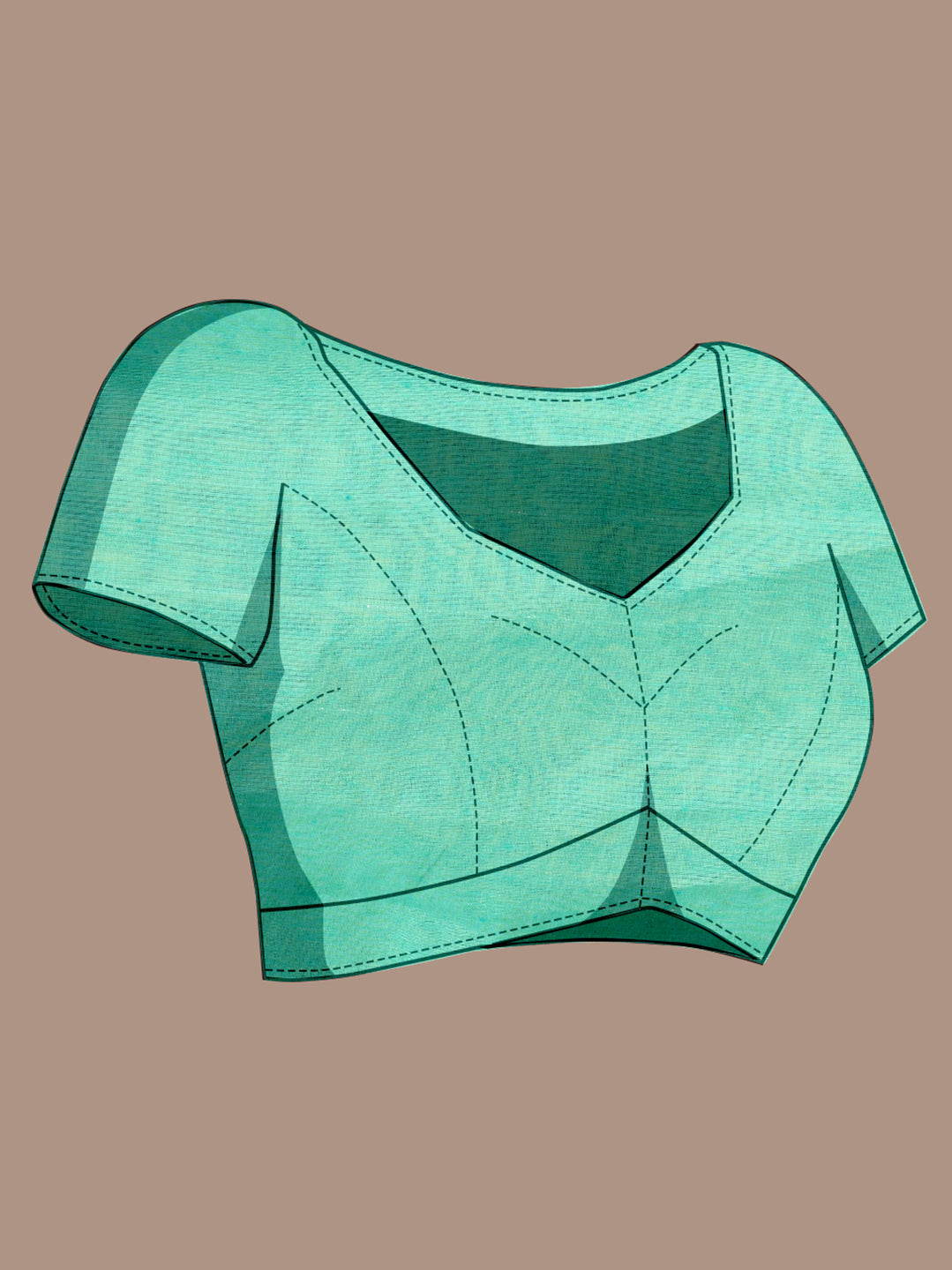 Vedant Vastram Banarasi Silk Fashion Saree - Seegreen