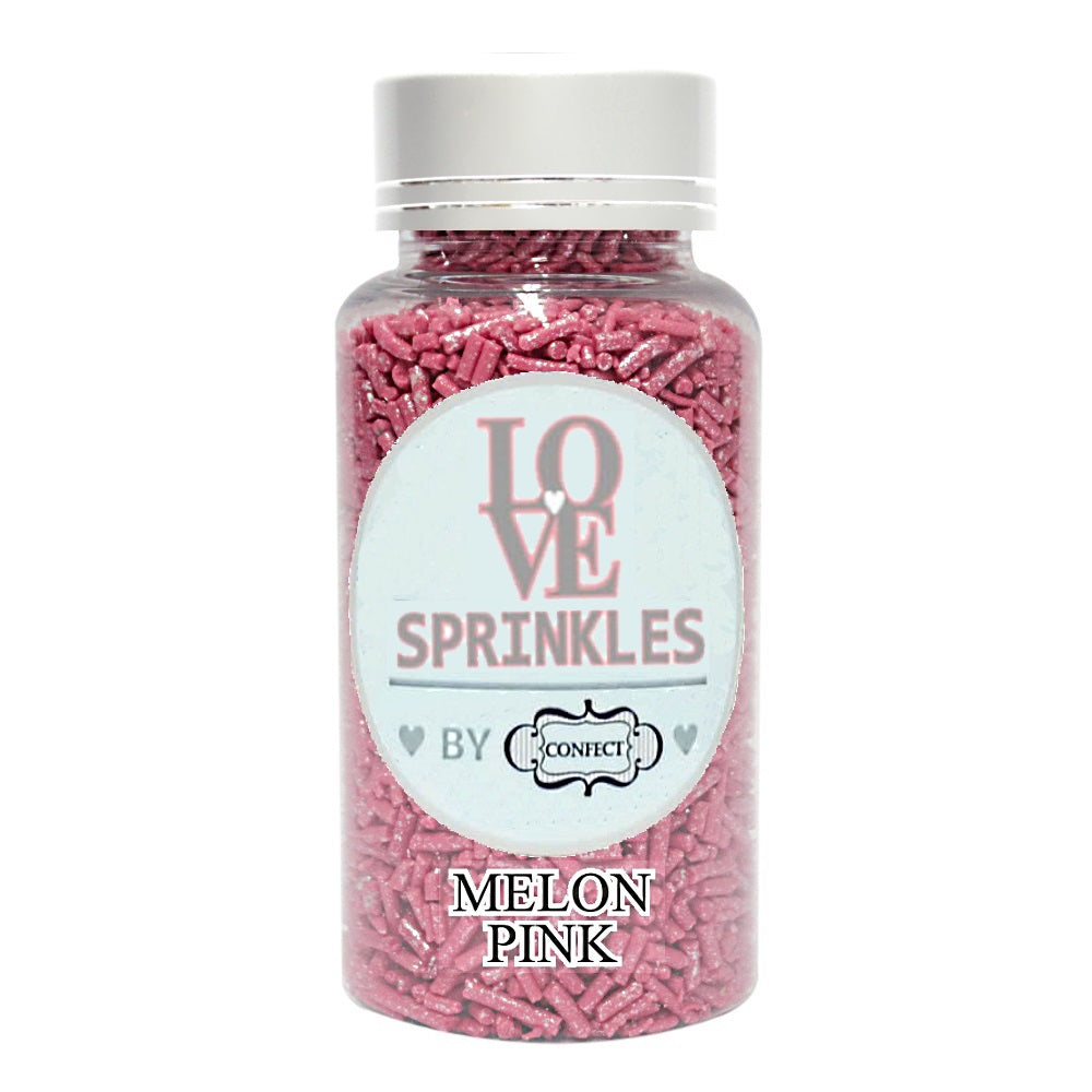 confect melon pink vermicelli sprinkles br b 90 gms b