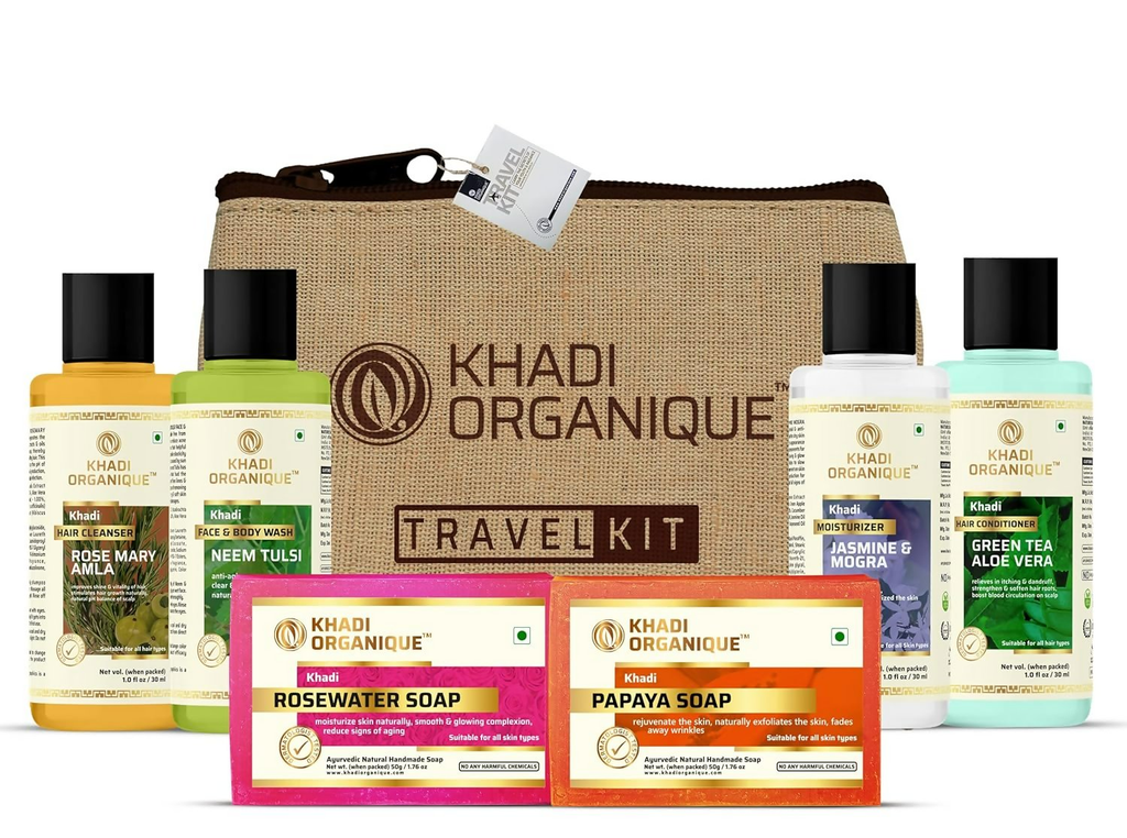 khadi Organique Grooming Travel Kit Men & Women