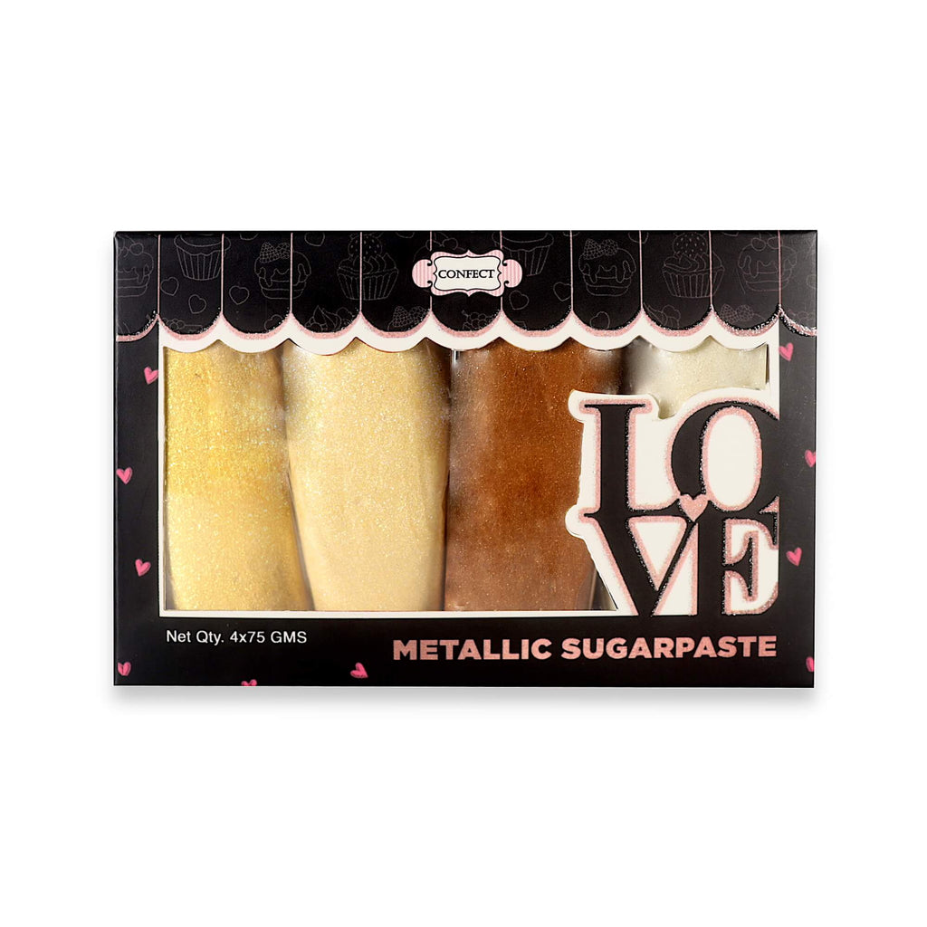 metallic sugar paste multipack 5 300 gms